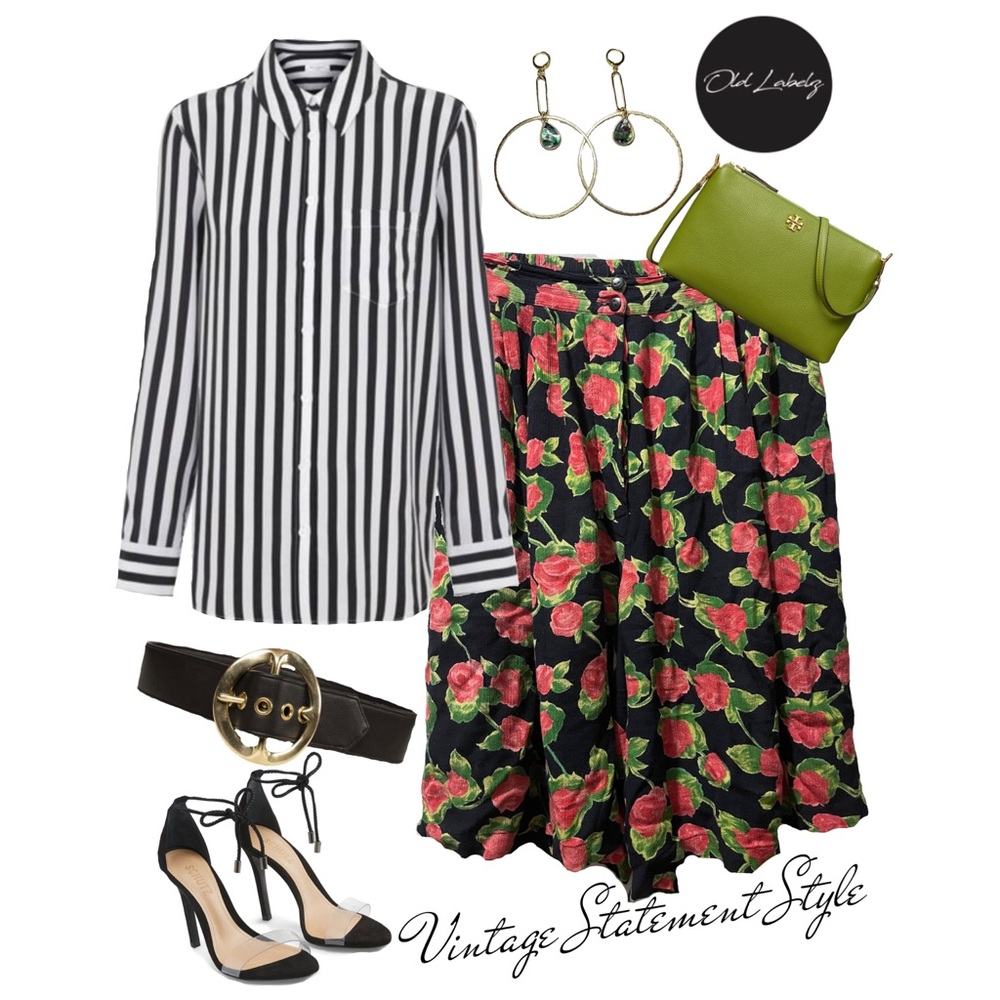 VINTAGE CULOTTES W/ FLORAL PRINT